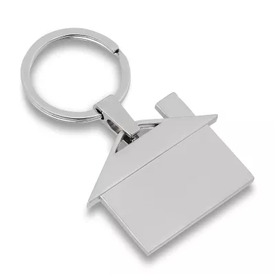 Brelok metalowy House - srebrny (R73306.O)