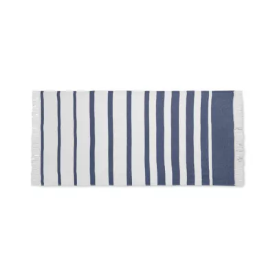 Ręcznik hammam z recyklingu 70x140 cm 300 g/m² MAR - Niebieski (MO2057-04)