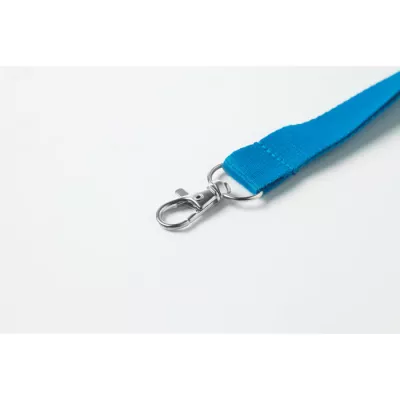 Smycz 20 mm z metalowym karabińczykiem SIMPLE LANY - Turkusowy (MO9058-12)