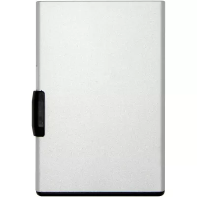 Magnetyczne etui na karty z ochroną RFID, wykonane z materiałów z certyfikatem RCS - Srebrny (12452881)