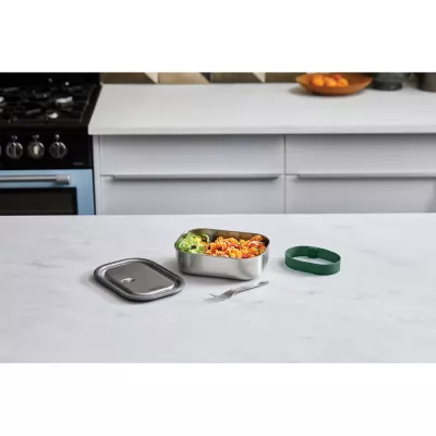 Duże pudełko śniadaniowe ze stali nierdzewnej Black+Blum - olive green (P439.0027)
