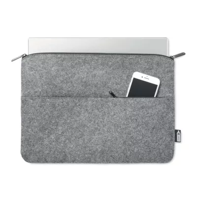 Torba na laptop 14" z filcu RPET TOPLO - Szary (MO6419-07)