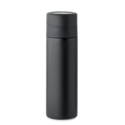 Butelka termiczna 420 ml z uchwytem na telefon PHOTTLE - Czarny (MO2308-03)