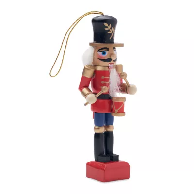 Figurka dziadek do orzechów drewniana 13,2 cm JOLLY - Czerwony (CX1552-05)