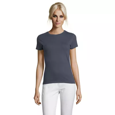 Koszulka damska dopasowana 150 g/m² Sol's REGENT WOMEN - Mysi Szary (S01825-MU)