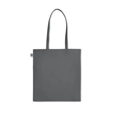 Torba z bawełny organicznej 140 g/m² ZIMDE COLOUR - Kamienny Szary (MO6189-15)