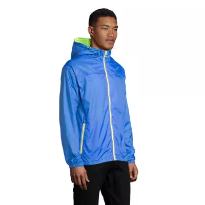 Kurtka wiatrówka unisex z podszewką Sol's SKATE - Royal/Neon Yellow (S01171-DZ)