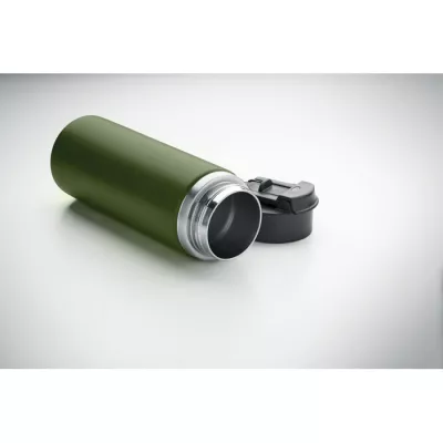 Butelka termiczna ze słomką 500 ml SUMA GRIP - Ciemnozielony (MO2775-60)