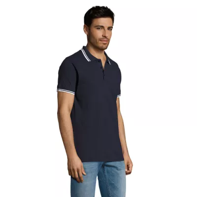 Koszulka polo męska bawełniana 200 g/m² Sol's PASADENA - Francuski Granatowy/biały (S00577-FW)