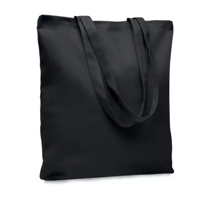 Torba bawełniana na zakupy 270 g/m² RASSA COLOURED - Czarny (MO6442-03)