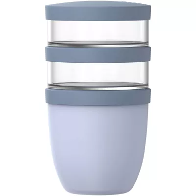 Mepal Ellipse 3-częściowy izolowany pojemnik na lunch o pojemności 500 ml + 2 x 200 ml - Niebieski (11314352)