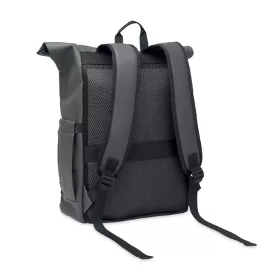 Plecak rolltop na laptop RPET 600D BANGKOK ROLL - Kamienny Szary (MO2643-15)