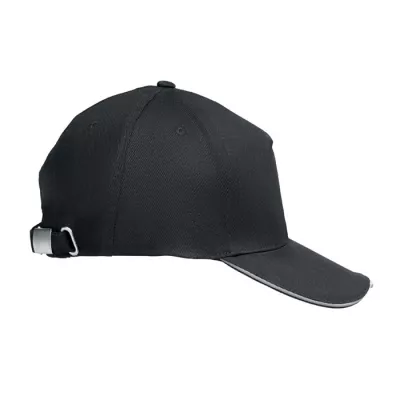Czapka z daszkiem z podświetleniem LED 220 g/m² LUZCAP - Czarny (MO2439-03)