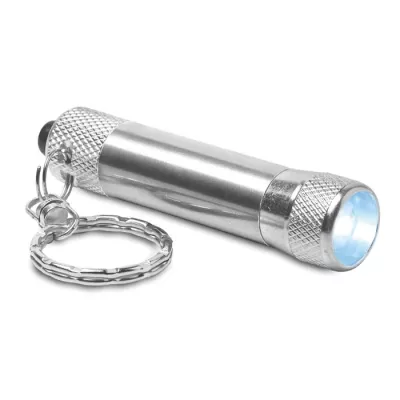 Brelok latarka LED aluminiowy ARIZO - Srebrny (MO8622-14)
