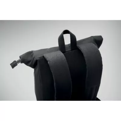 Plecak rolltop na laptop 15" 340 g/m² KOPER ROLL - Czarny (MO2400-03)