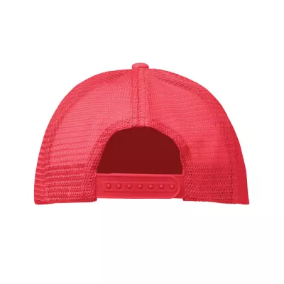 Czapka trucker 5-panelowa 150 g/m² BUBBLE - Bialy/Czerwony (MO2269-35)