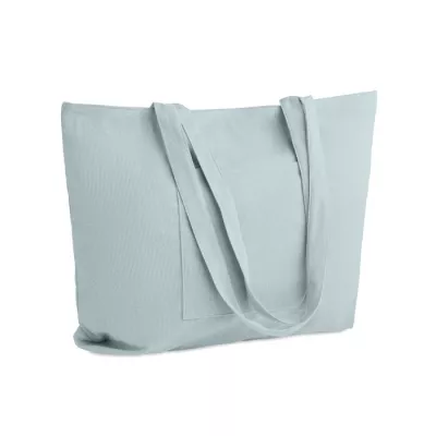 Torba sztruksowa duża z zamkiem 220 g/m² CORDY G - Baby Blue (MO2875-66)
