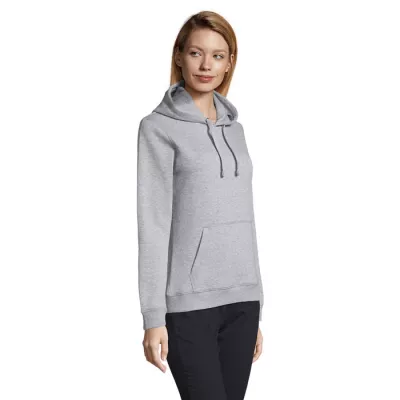 Bluza damska z kapturem 280 g/m² Sol's SPENCER WOMEN - Szary Melanż 2 (S03103-GY)
