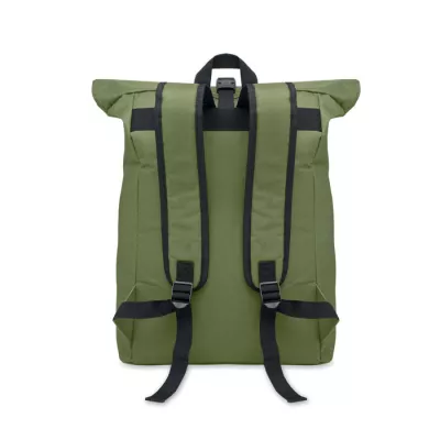 Plecak rolltop na laptop 15" z poliestru 600D IREA - Zieleń Wojskowa (MO2170-49)