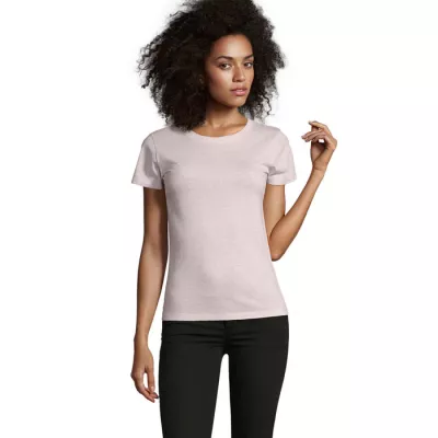 Koszulka damska 150 g/m² Sol's REGENT FIT WOMEN - Heather Pink (S02758-HP)
