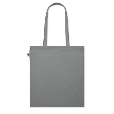 Torba z bawełny organicznej 140 g/m² ZIMDE COLOUR - Szary (MO6189-07)