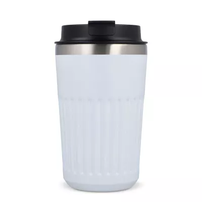 Termos na kawę ze stali nierdzewnej pochodzącej z recyklingu, 400 ml - biały (LT98698-N0001)