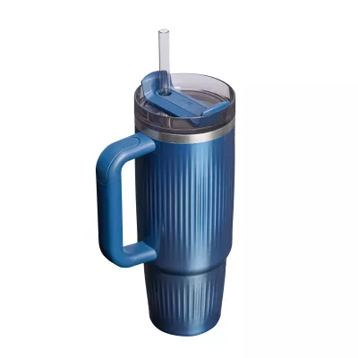 Kubek Quencher Termiczny H2.O Fluted Tumbler 0,89L - LIMITED EDITION - Glacial Blue Shine (10130030117)