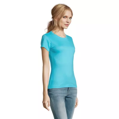 Koszulka damska 190 g/m² Sol's IMPERIAL WOMEN - Niebieski Atol (S11502-AL)