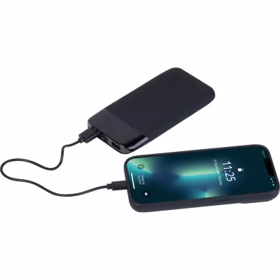 Power bank z podświetlanym logo 8000 mAh FLOYD - czarny (3543603)