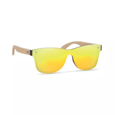 Okulary przeciwsłoneczne lustrzane UV400 ALOHA - Zólty (MO9863-08)