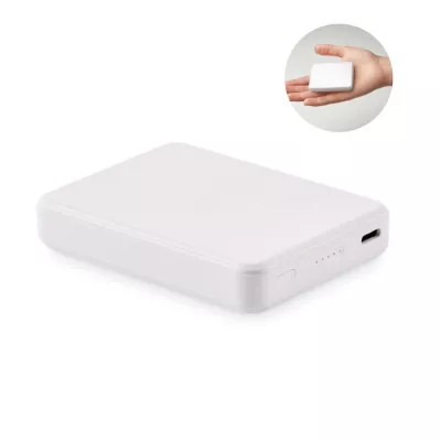 Powerbank 5000 mAh PD 20W z ABS z recyklingu KLEINPOW - Bialy (MO2602-06)