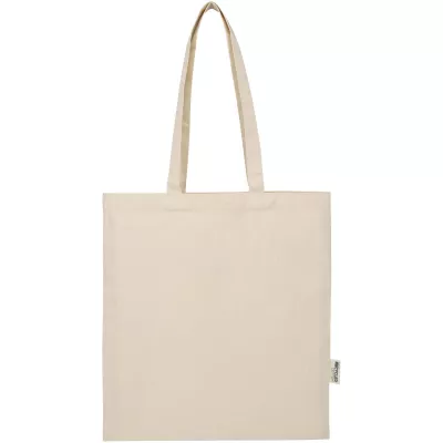 Madras Blend torba na zakupy z bawełny z recyklingu z certyfikatem GRS o gramaturze 140 g/m² i pojemności 7l - Piasek pustyni (12076006)