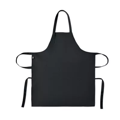 Fartuch z bawełny organicznej 240 g/m² GAMMA - Czarny (MO2249-03)