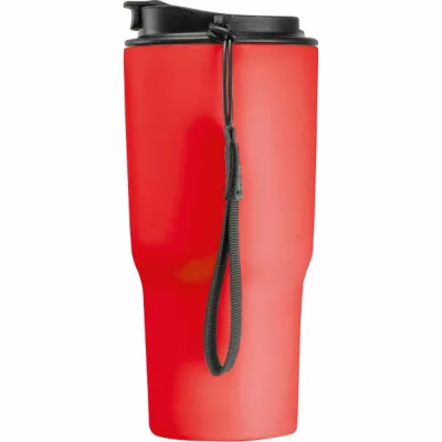 Kubek termiczny 550 ml z podwójnymi ściankami ze stali - czerwony (8523905)