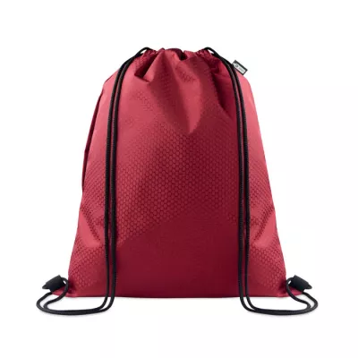 Worek ze sznurkiem z RPET z kieszenią 4,5 l DAYKIT - Burgund (MO2920-02)