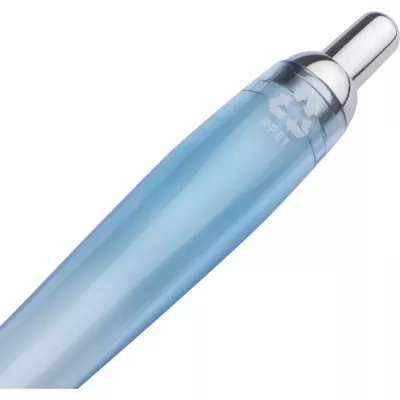 Długopis plastikowy transparentny JASMIN - jasnoniebieski (1255224)