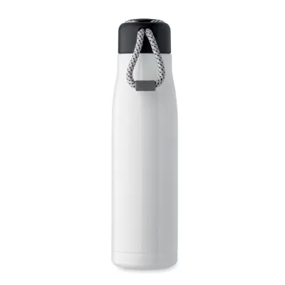 Butelka termiczna z uchwytem sznurkowym 500 ml CORDLE - Bialy (MO2413-06)