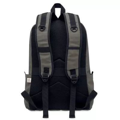 Plecak na laptop 15" z recyklingu 450 g/m² LEIRUR - Kamienny Szary (MO2391-15)