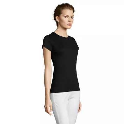 Koszulka damska dopasowana 150 g/m² Sol's MISS - Deep Black (S11386-DB)