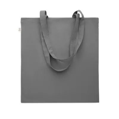 Torba z bawełny z recyklingu 140 g/m² VIVEKA COLOUR - Kamienny Szary (MO2302-15)