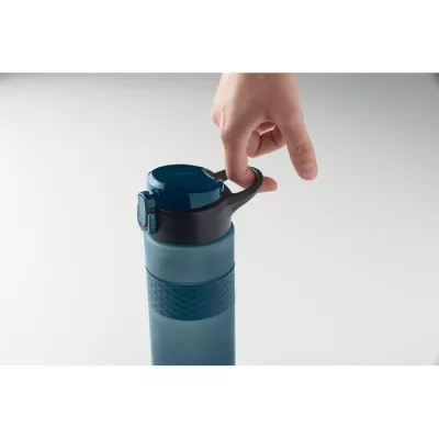 Butelka z RPET ze słomką 700 ml ISJFORDEN - Francuski Granat (MO2755-85)