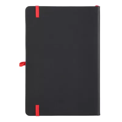 Notatnik Iroko z twardą okładką Laser A5 - czarno / czerwony (LT92090-N0221)