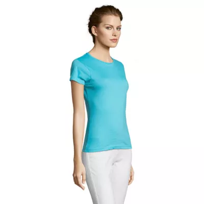 Koszulka damska dopasowana 150 g/m² Sol's MISS - Niebieski Atol (S11386-AL)