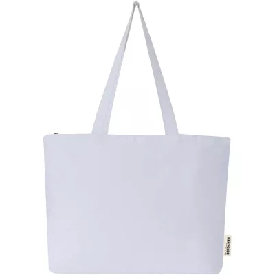 Torba bawełniana 320 g/m², 47x11x30,5cm Ningbo, zapinana na suwak - Biały (12033101)
