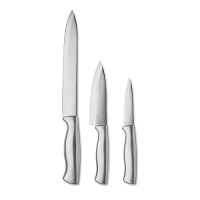 Zestaw 3 noży ze stali nierdzewnej COCINERO - Srebrny (MO3203-14)