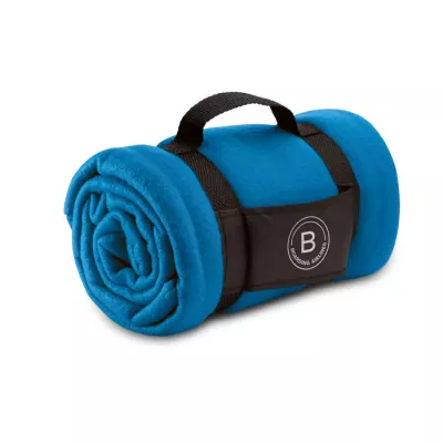 Koc polarowy z rączką 120x150 cm 180 g/m² STAVENGER - Niebieski (MO7245-37)