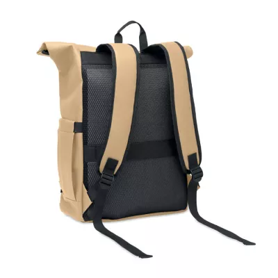 Plecak rolltop na laptop RPET 600D BANGKOK ROLL - Khaki (MO2643-39)