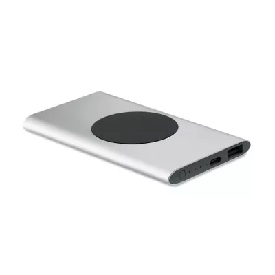 Powerbank indukcyjny 15W 5000 mAh POWERPLUS - Srebrny Mat (MO2375-16)