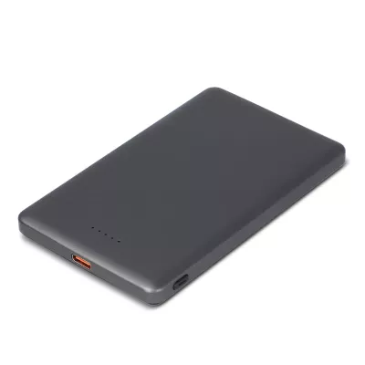 Bezprzewodowy powerbank Nexus kompatybilny z MagSafe R-ABS 5000mAh - czarny / stalowoszary (LT95510-N0235)