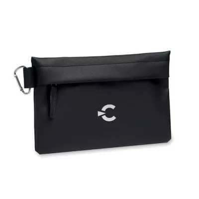 Organizer podróżny RPET 600D na zamek CARRY - Czarny (MO2642-03)